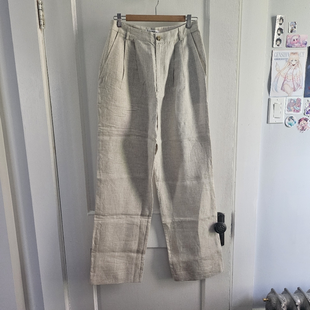 NWOT Reformation Mason Linen Pants